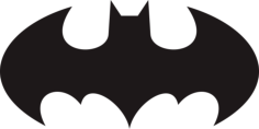 Batman 8 Simple Stencil Svg Vector, Free Vectors File